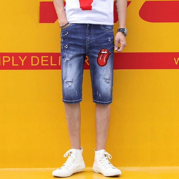 mens stylist denim trend ripped fashion summer zipper retro holemens high elasticity slim mens short jeans mens designer pants, Blue
mens stylist denim trend ripped fashion summer zipper retro holemens high elasticity slim mens short jeans mens designer pants, Blue