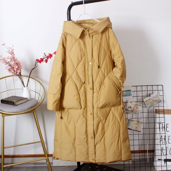3yhow special women's hooded long over-knee thickened korean style casual warm down jacket down jacket large size personalized pocket w, Black
3yhow special women's hooded long over-knee thickened korean style casual warm down jacket down jacket large size personalized pocket w, Black
