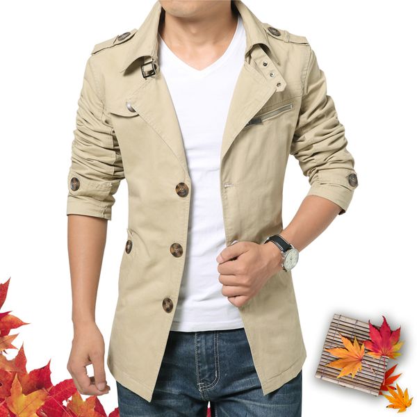 korean trench coat men spring autumn men's fashion business long jacket casual solid windbreaker plus size -5xl overcoat mens, Tan;black
korean trench coat men spring autumn men's fashion business long jacket casual solid windbreaker plus size -5xl overcoat mens, Tan;black