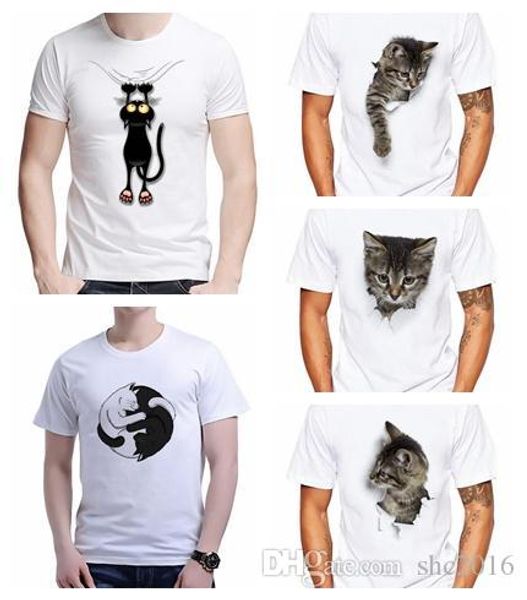 wholesale mens t-shirt crew nrck short sleeve lovely cat 3d digital print & tees polos casual male shirt size s-2xl, White;black
wholesale mens t-shirt crew nrck short sleeve lovely cat 3d digital print & tees polos casual male shirt size s-2xl, White;black