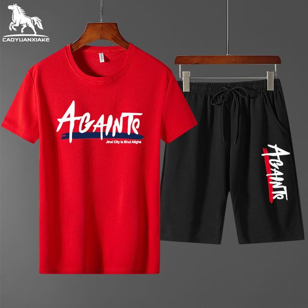 men tracksuit set mens summer new mens printing casual running set men tracksuits short sleeve t-shirt+shorts 2-piece 19901, Gray
men tracksuit set mens summer new mens printing casual running set men tracksuits short sleeve t-shirt+shorts 2-piece 19901, Gray