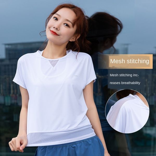 ezlmk 2020 summer new yoga clothing women's mesh stitching quick-drying short-sleeved t-shirt loose breathable yoga suit sports suitspo, White;red
ezlmk 2020 summer new yoga clothing women's mesh stitching quick-drying short-sleeved t-shirt loose breathable yoga suit sports suitspo, White;red