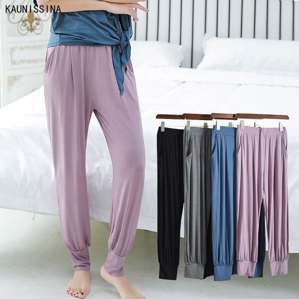 women casual loose sleep bottoms pajamas pants nightwear modal elastic waist solid harem pants soft sleepwear female homewear, Black;red
women casual loose sleep bottoms pajamas pants nightwear modal elastic waist solid harem pants soft sleepwear female homewear, Black;red