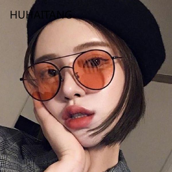huhaitang european and american new round frame sunglasses women's fashion men's marine glasses cool twin beams sunglasses, White;black
huhaitang european and american new round frame sunglasses women's fashion men's marine glasses cool twin beams sunglasses, White;black