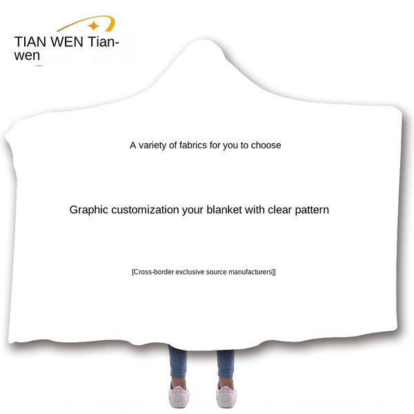 3d digital printing hooded cloak children's cloak blanket digital blanket hat double layer arctic velvet plush, Blue;gray
3d digital printing hooded cloak children's cloak blanket digital blanket hat double layer arctic velvet plush, Blue;gray