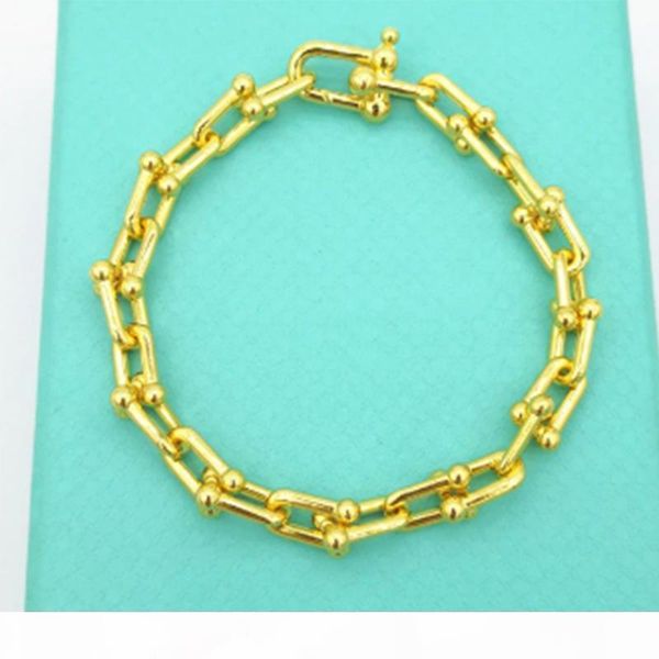 original hardware series bracelet 925 silver temperament simple female men u-shaped chain bracelet for diy charms, Golden;silver
original hardware series bracelet 925 silver temperament simple female men u-shaped chain bracelet for diy charms, Golden;silver