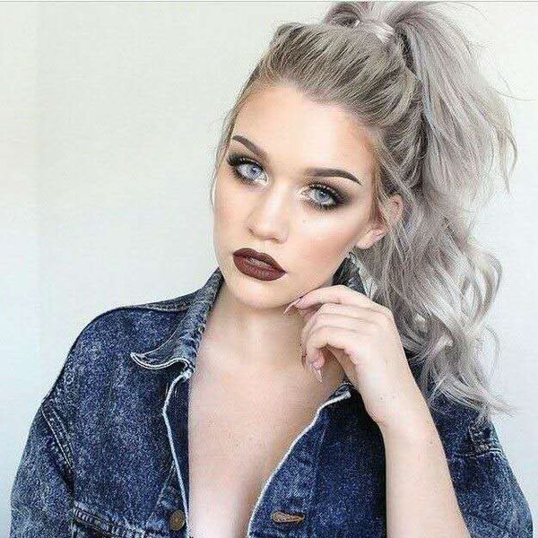 grey hair wavy ponytail puff wave pony tail clip in long gray wavy human virgin wrap drawstring ponytail font wave hairstyle, Black
grey hair wavy ponytail puff wave pony tail clip in long gray wavy human virgin wrap drawstring ponytail font wave hairstyle, Black