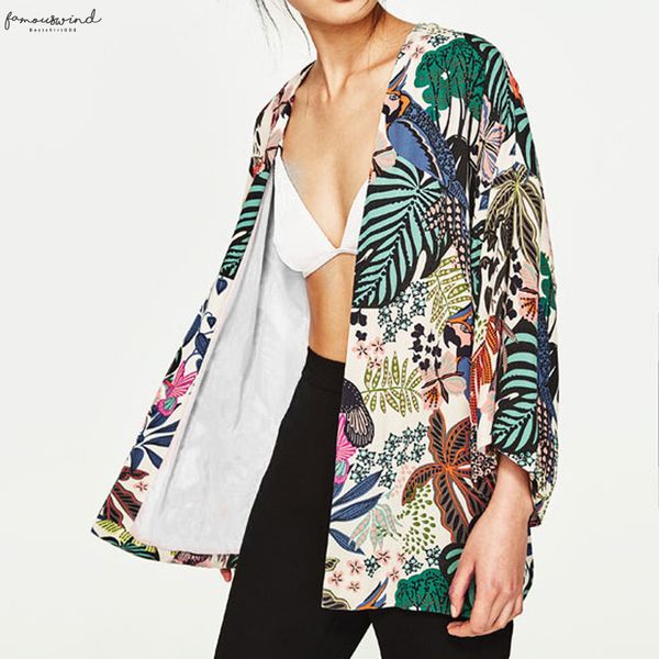 new women chiffon beach kimono cardigan bird leaves print open front holiday loose thin blouse beachwear cover up 2020, White
new women chiffon beach kimono cardigan bird leaves print open front holiday loose thin blouse beachwear cover up 2020, White