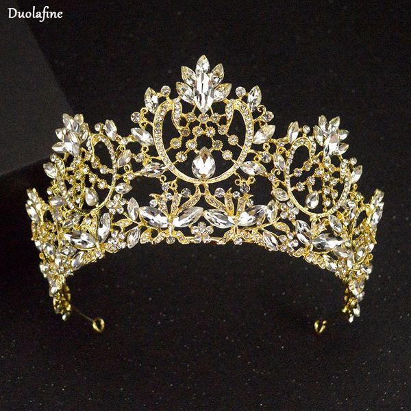 duolafine luxury gold and silver color rhinestone wedding crown tiara fashion handmade bride rhinestone hair accessories crowns, Golden;silver
duolafine luxury gold and silver color rhinestone wedding crown tiara fashion handmade bride rhinestone hair accessories crowns, Golden;silver