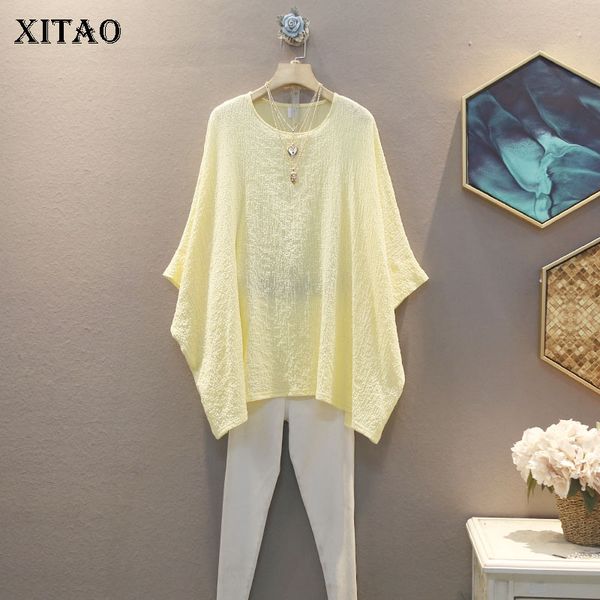 xitao literary style solid color loose plus size t shirt fashion korean style wild women o neck short sleeve tshirt xj4871, White
xitao literary style solid color loose plus size t shirt fashion korean style wild women o neck short sleeve tshirt xj4871, White