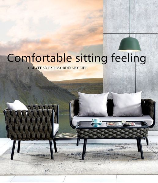 nordic outdoor sofa rattan rope single leisure rattan chair sofa balcony courtyard three-piece rattan chair combination
nordic outdoor sofa rattan rope single leisure rattan chair sofa balcony courtyard three-piece rattan chair combination