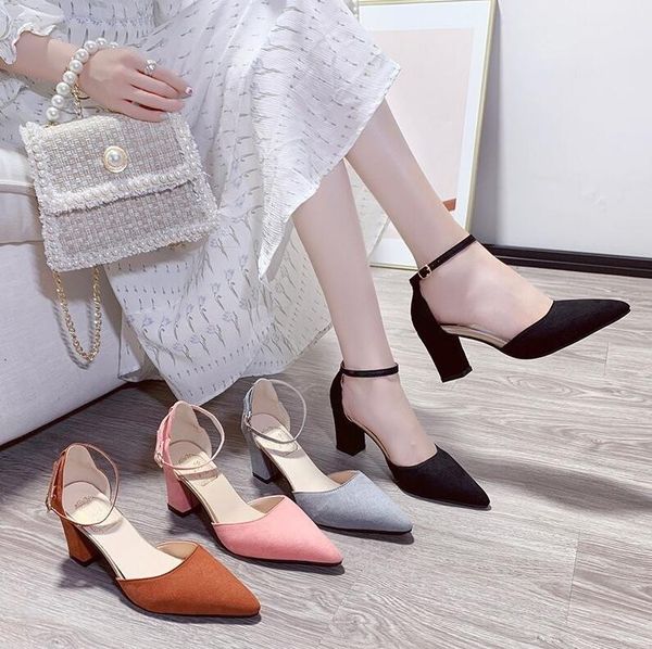 the new summer 2020 fashion versatile heels pointed sandals women high heel sandals party wedding must wear comfortable, Black
the new summer 2020 fashion versatile heels pointed sandals women high heel sandals party wedding must wear comfortable, Black