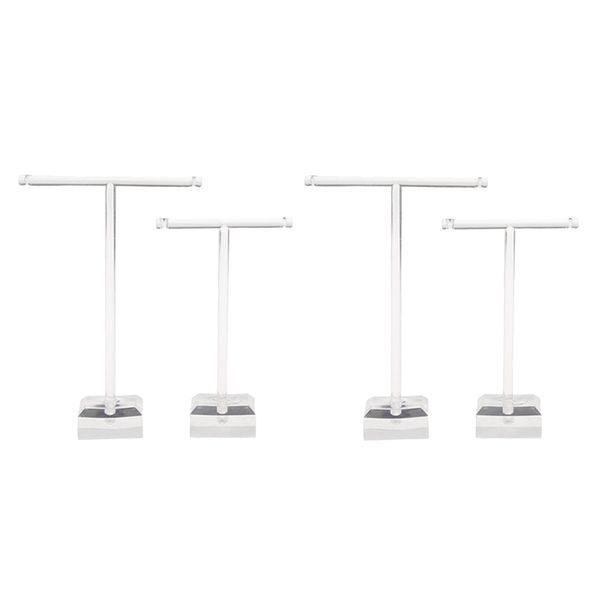 4x earrings shelf display rack acrylic showcase jewelry t shape stand holder, Black;white
4x earrings shelf display rack acrylic showcase jewelry t shape stand holder, Black;white