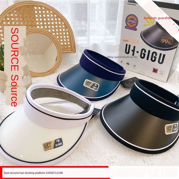 korean sunshade sunscreen gigu beautiful edge sunscreen hat female uv-proof uv sunshade summer empty all-match riding goddess hat, Blue;gray
korean sunshade sunscreen gigu beautiful edge sunscreen hat female uv-proof uv sunshade summer empty all-match riding goddess hat, Blue;gray