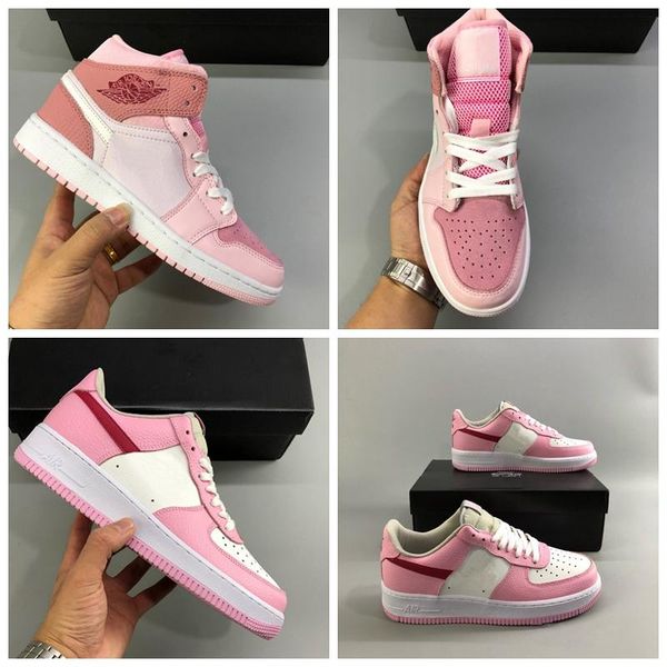 2020 new 1 mid basketball shoes 1s digital pink women running shoes designer sports sneakers size 36-40, White;red
2020 new 1 mid basketball shoes 1s digital pink women running shoes designer sports sneakers size 36-40, White;red