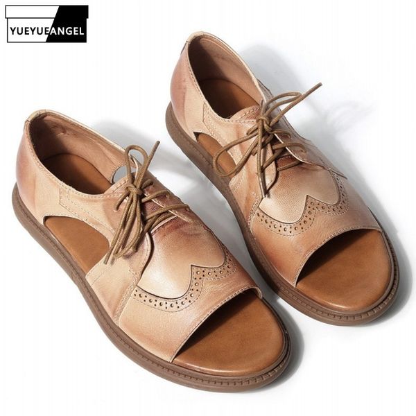 2020 summer 100% real leather men sandals open toe beach rome sandals breathable british lace up vintage formal male, Black
2020 summer 100% real leather men sandals open toe beach rome sandals breathable british lace up vintage formal male, Black