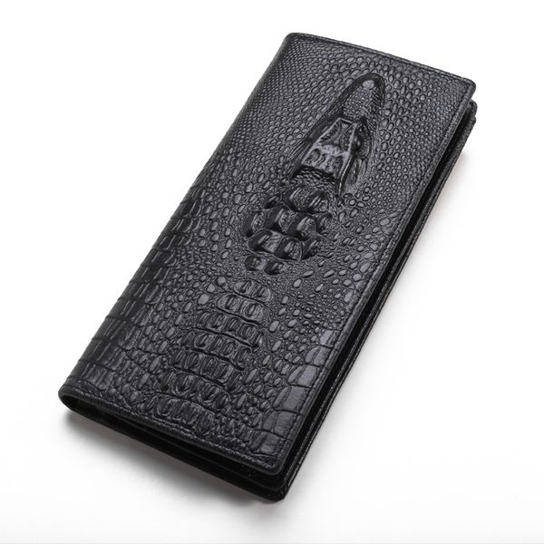 new fashion bifold purse 3d crocodile skin black genuine leather designer long clutch wallets for men, Red;black
new fashion bifold purse 3d crocodile skin black genuine leather designer long clutch wallets for men, Red;black
