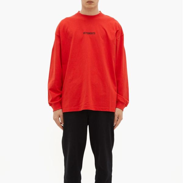 19fw vetements oversize tee letter printing logo loose long sleeve fashion style cotton women men's designer shirts hfkytx008, White;black
19fw vetements oversize tee letter printing logo loose long sleeve fashion style cotton women men's designer shirts hfkytx008, White;black