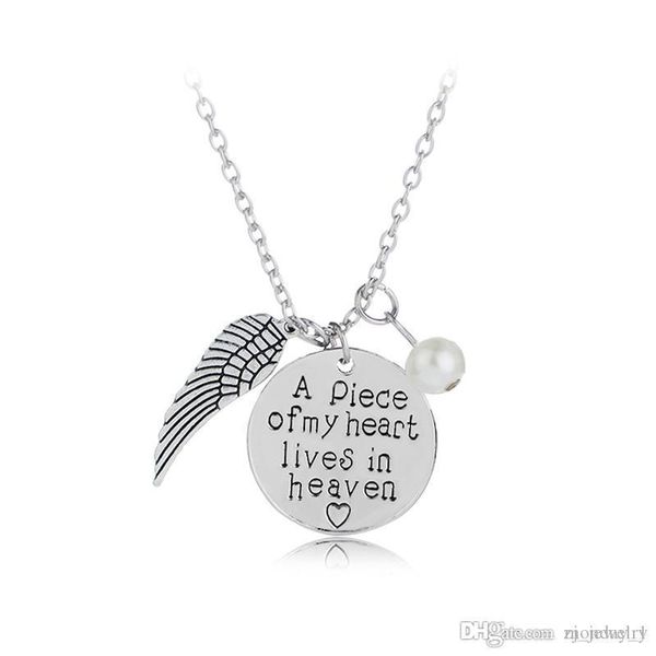 a piece of my heart lives in heaven' personalized handwriting necklace remembrance necklace memory angel wing jewelry, Silver
a piece of my heart lives in heaven' personalized handwriting necklace remembrance necklace memory angel wing jewelry, Silver