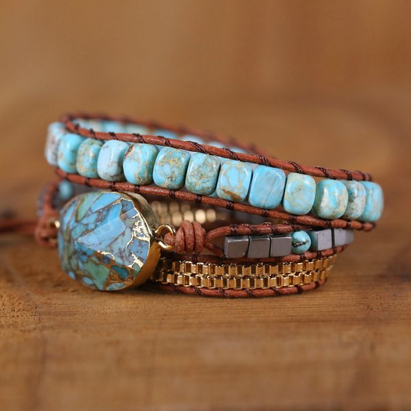unique women wrap bracelets natural stones 5x leather cuff bracelet femme bracelet vintage weaving statement art chain bracelet cx200730, Black
unique women wrap bracelets natural stones 5x leather cuff bracelet femme bracelet vintage weaving statement art chain bracelet cx200730, Black