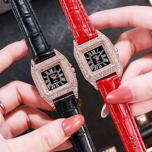 new square diamond belt women's rose gold dial delicate fashion women's roman diamond watch literal watch, Blue
new square diamond belt women's rose gold dial delicate fashion women's roman diamond watch literal watch, Blue
