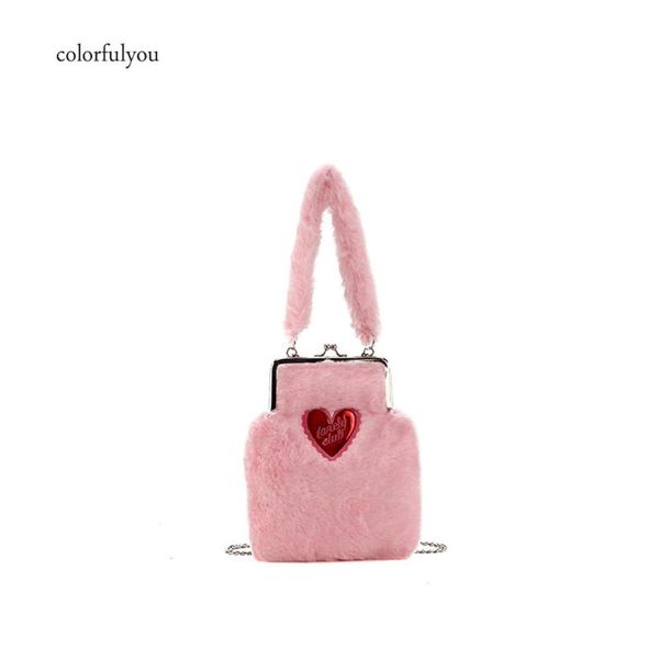 cute pink faux fur handbag women plush shell bag red love chain messenger shoulder bags fashion brand winter small clutch bag
cute pink faux fur handbag women plush shell bag red love chain messenger shoulder bags fashion brand winter small clutch bag