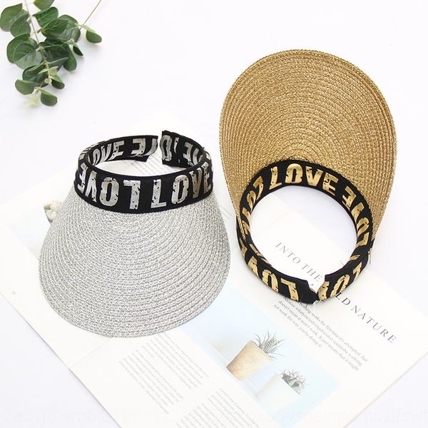 women's new straw sunscreen gold and silver silk straw hat casual all-match travel letter sunscreen hat tide, Blue;gray
women's new straw sunscreen gold and silver silk straw hat casual all-match travel letter sunscreen hat tide, Blue;gray