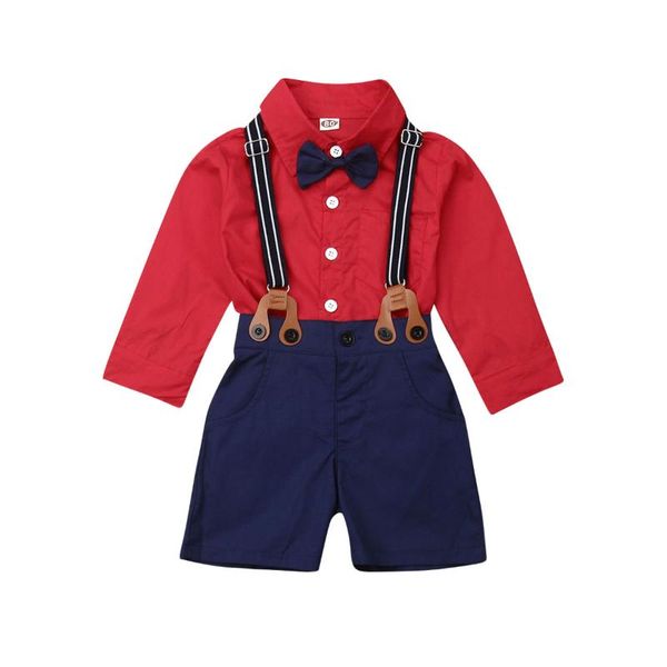 clothing sets 1-6y toddler baby boys clothes gentleman bowknot shirt overalls bib shorts outfits set 2pcs party formal, White
clothing sets 1-6y toddler baby boys clothes gentleman bowknot shirt overalls bib shorts outfits set 2pcs party formal, White