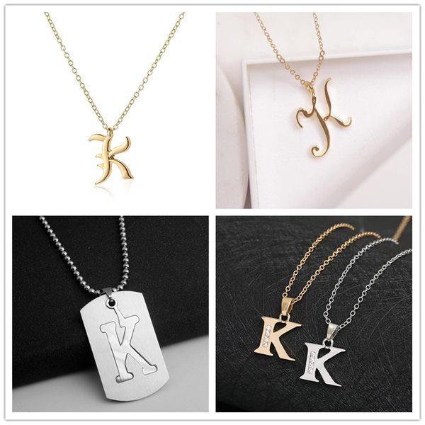 letter -k stainless steel alloy alphabet name initial pendant necklace monogram america english word sign chain friend woman mother men', Silver
letter -k stainless steel alloy alphabet name initial pendant necklace monogram america english word sign chain friend woman mother men', Silver