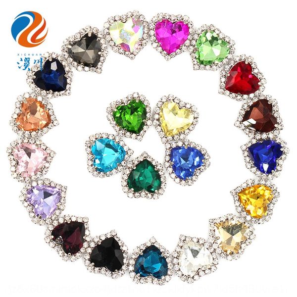 new love crystal buckle glass claw edge sewing diy clothing diy diamond accessories diamond accessories material, Silver
new love crystal buckle glass claw edge sewing diy clothing diy diamond accessories diamond accessories material, Silver