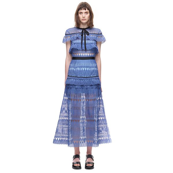 self portrait summer dress runway lace dress patchwork hollow out cloak sleeves long elegant party plus size vintage a455, Black;gray
self portrait summer dress runway lace dress patchwork hollow out cloak sleeves long elegant party plus size vintage a455, Black;gray