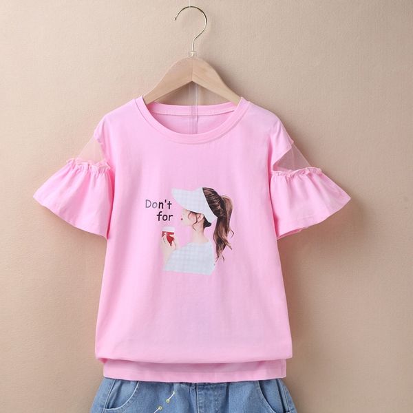 ch26h girls short-sleeved t-shirt 2020 loose western style wear korean style cotton half-sleeved summer children's t-shirt children, Blue
ch26h girls short-sleeved t-shirt 2020 loose western style wear korean style cotton half-sleeved summer children's t-shirt children, Blue
