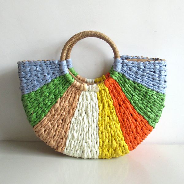 factory direct seven color straw bag flat mouth new woven bag summer beach holiday p all-match handbag
factory direct seven color straw bag flat mouth new woven bag summer beach holiday p all-match handbag