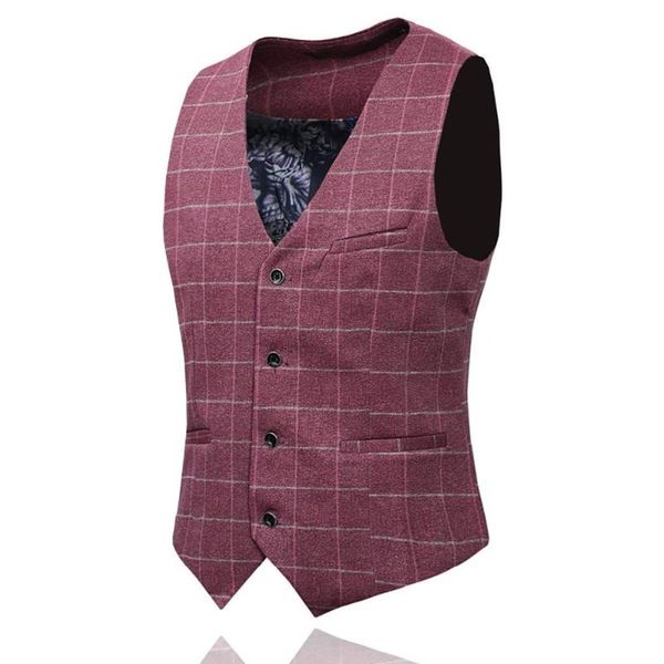 men's suits & blazers checked suit vest men dress vests for slim fit mens male waistcoat homme casual sleeveless formal business jacket, White;black
men's suits & blazers checked suit vest men dress vests for slim fit mens male waistcoat homme casual sleeveless formal business jacket, White;black