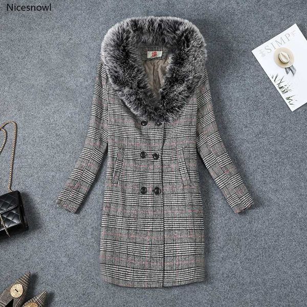 2020 new women outerwear autumn winter clothing big fur fashion woolen blends slim female elegant double breasted woolen coat, Black
2020 new women outerwear autumn winter clothing big fur fashion woolen blends slim female elegant double breasted woolen coat, Black