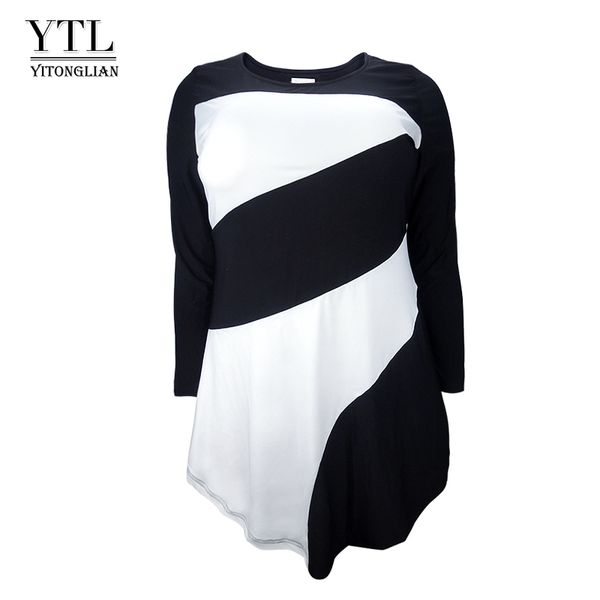 ytl ladies autumn big size t shirt new women casual long sleeve colorblocked patchwork t-shirt plus size -8xl h090, White
ytl ladies autumn big size t shirt new women casual long sleeve colorblocked patchwork t-shirt plus size -8xl h090, White