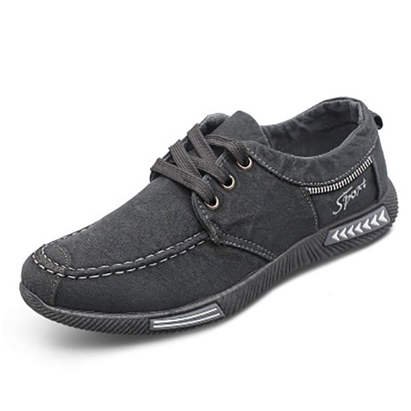 new denim men casual shoes lace up fashion men shoes canvas plimsolls breathable outdoor male footwear sneakers cs05, Black
new denim men casual shoes lace up fashion men shoes canvas plimsolls breathable outdoor male footwear sneakers cs05, Black