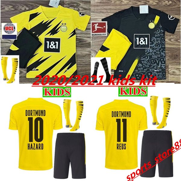 2020 2021 borussia dortmund soccer jersey kids kit football 20 21 maillots de football reus sancho haaland hazard youth football shirts, Black;yellow
2020 2021 borussia dortmund soccer jersey kids kit football 20 21 maillots de football reus sancho haaland hazard youth football shirts, Black;yellow