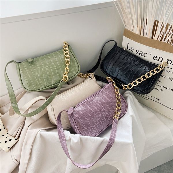 new 2020 women fashion messenger bag lady crocodile chain zipper baguette bag female travel leisure versatile armpit
new 2020 women fashion messenger bag lady crocodile chain zipper baguette bag female travel leisure versatile armpit
