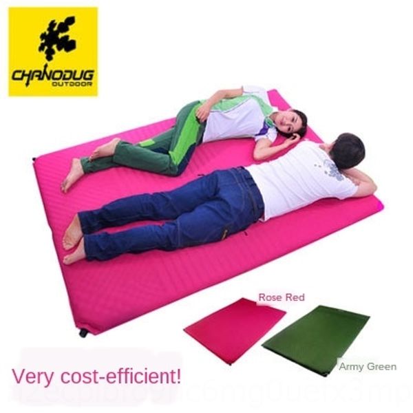 fzzr8 sanodoji outdoor autoic double widened thickened camping moisture-proof 5cm thick sanodoji outdoor automatic inflatable mat double wid