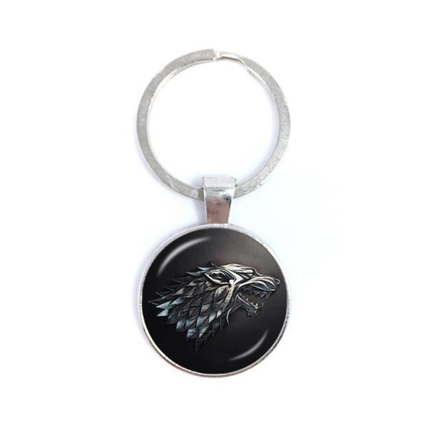 song of and fire house stark wolf keychain cabochon time key ring keyring men women handbag hangs, Silver
song of and fire house stark wolf keychain cabochon time key ring keyring men women handbag hangs, Silver