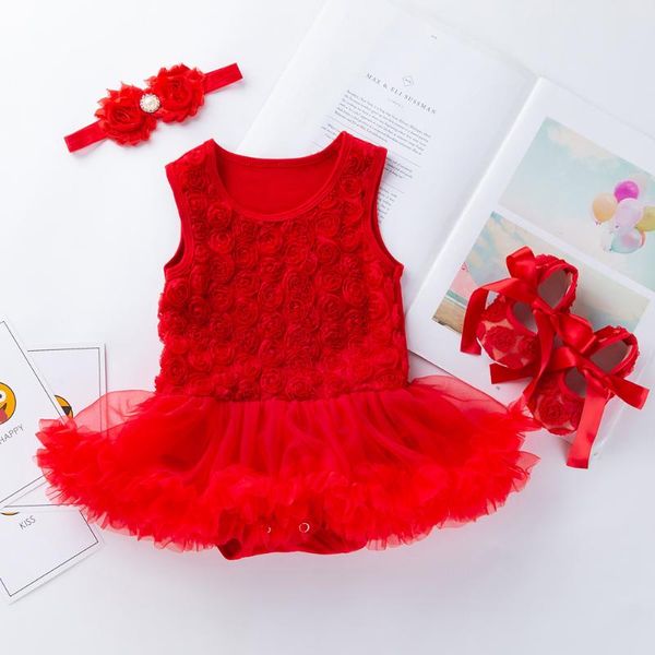 newborn flower romper dress baby girls sleeveless clothing set infant jumpsuit headband first walkers suit lace ruffles pajamas, White
newborn flower romper dress baby girls sleeveless clothing set infant jumpsuit headband first walkers suit lace ruffles pajamas, White