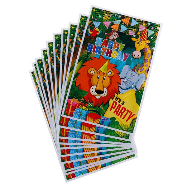 10шт safari животные подарочные сумки пластиковые loot сумки candy bag дети birthday decor
10шт safari животные подарочные сумки пластиковые loot сумки candy bag дети birthday decor