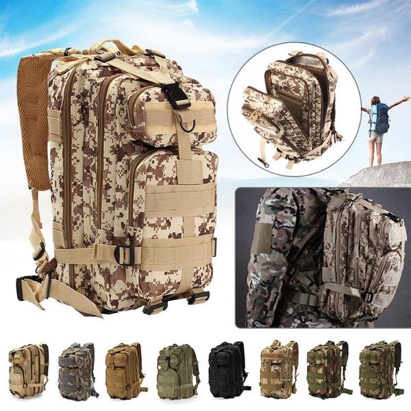 25l tactical rucksacks backpack adjustable travel camping trekking camouflage bag outdoor sport army backpack xa107y
25l tactical rucksacks backpack adjustable travel camping trekking camouflage bag outdoor sport army backpack xa107y