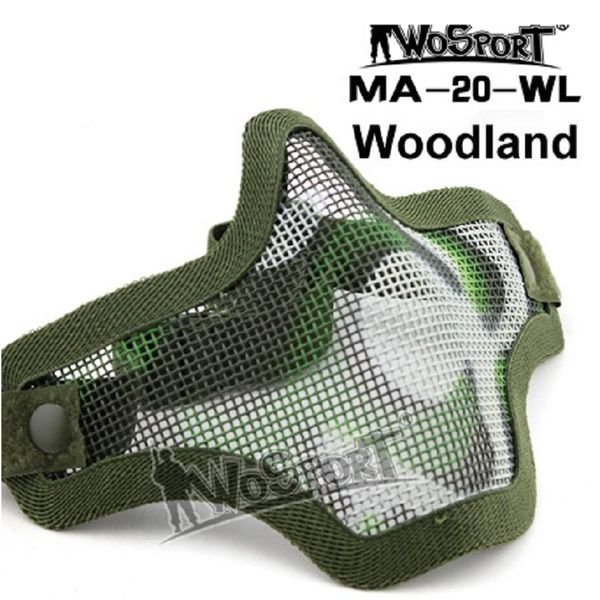 wire steel mesh half face face guard tactical hunting single-band v1 scouts guard, Black;gray
wire steel mesh half face face guard tactical hunting single-band v1 scouts guard, Black;gray