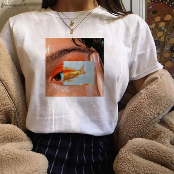 shirts korean version of pure white cute funny mermaid eye printing series short sleeved large size applique clothes
shirts korean version of pure white cute funny mermaid eye printing series short sleeved large size applique clothes