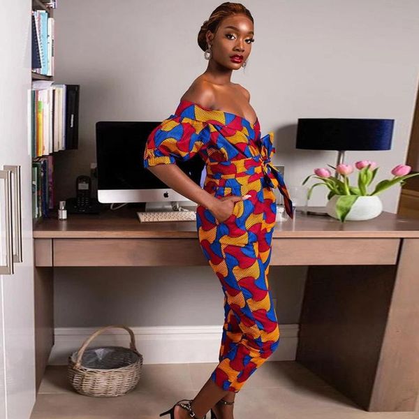 2020 summer dashiki dress women's african clothes off-shoulder v neck long pants jumpsuit floral print ankara jumpsuit overalls, Red
2020 summer dashiki dress women's african clothes off-shoulder v neck long pants jumpsuit floral print ankara jumpsuit overalls, Red