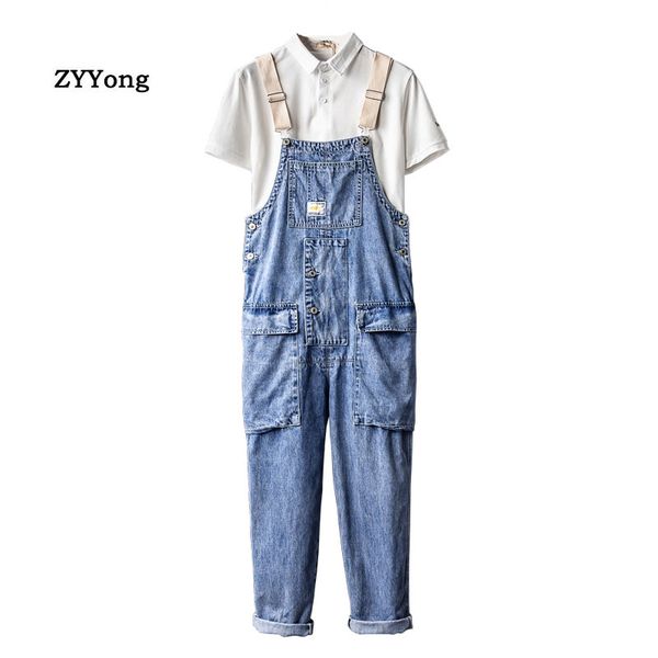 new men denim bib overalls full length casual pants loose fashion hip hop streetwear jumpsuit light blue jeans freight trousers
new men denim bib overalls full length casual pants loose fashion hip hop streetwear jumpsuit light blue jeans freight trousers