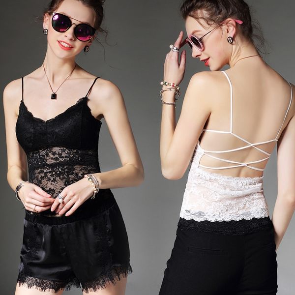 korean style girl lace vest bottoming super slimming back cross-wrapped chest lace strap beautiful back long vest for women, White
korean style girl lace vest bottoming super slimming back cross-wrapped chest lace strap beautiful back long vest for women, White