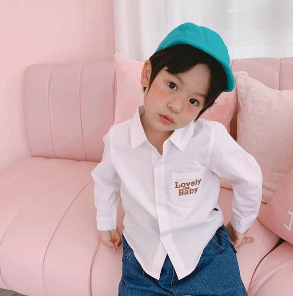 2020 new boys shirt spring cotton fashion kids 1-6 years hm935, White;black 
2020 new boys shirt spring cotton fashion kids 1-6 years hm935, White;black